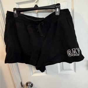 GAP Black Drawstring Athletic Lounge Shorts